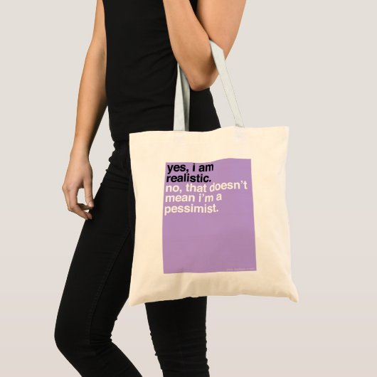 YBN: Ja, ik ben realistisch Tote Bag (Voorkant (product))