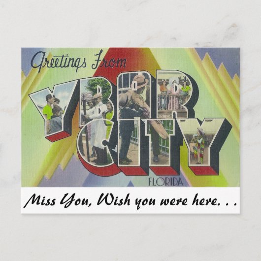 Ybor City, Florida Briefkaart (Voorkant)