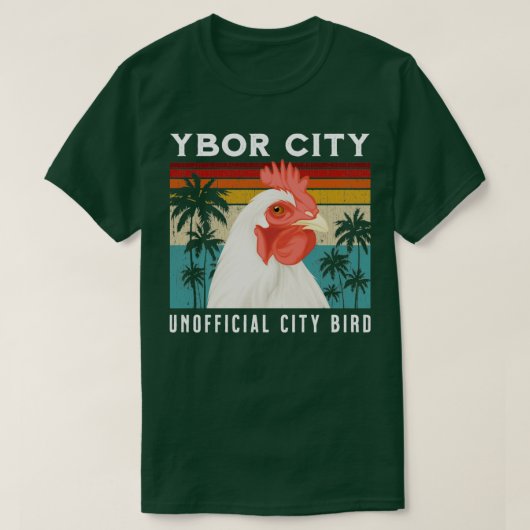 Ybor City Florida officieuze stad vogel souvenir T-shirt (Design voorkant)