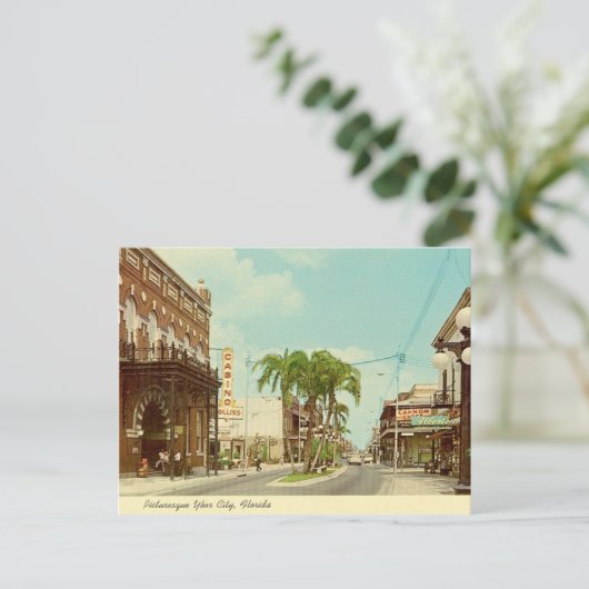 Ybor City, Florida  straatbeeld Briefkaart (Staand voorkant)
