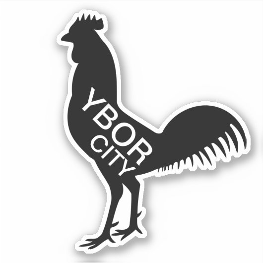 Ybor City Haan Sticker (Voorkant)