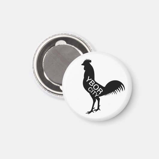 Ybor City Rooster Magneet (Voorkant / Achterkant)
