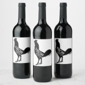 Ybor City Rooster Wijn Etiket (Flessen)