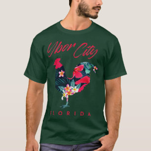 Ybor City Tampa Florida Kip Lover Bloem Souve T-shirt