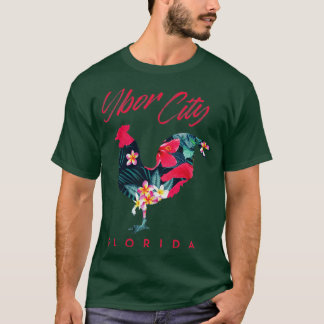 Ybor City Tampa Florida Kip Lover Bloem Souve T-shirt