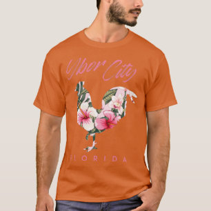 Ybor City Tampa Florida Kip Lover Bloem Souve T-shirt