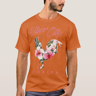 Ybor City Tampa Florida Kip Lover Bloem Souve T-shirt