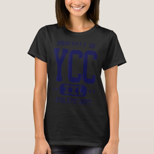 YCC Retro Athletic Property Dept T-shirt (Voorkant)