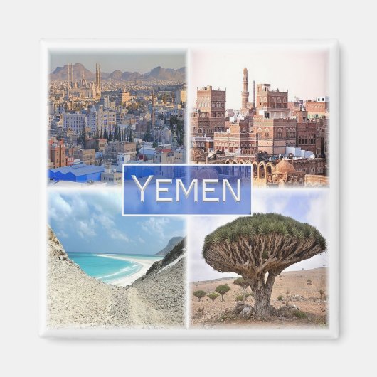YE003 YEMEN, Mozaïek, Azië, Fridge Magneet (Voorkant)