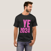 YE2024 Ye 2024 Y2K President Verkiezing Stempremie T-shirt (Voorkant volledig)