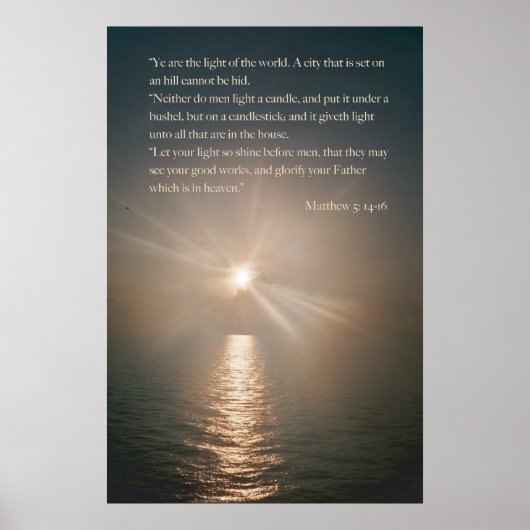 Ye are the light of the world poster (Voorkant)