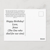 Ye moet opnieuw Christelijk worden geboren. Briefkaart (Achterkant)