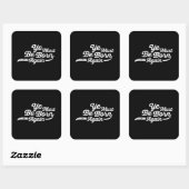 Ye moet opnieuw worden geboren vierkante sticker (Vel)