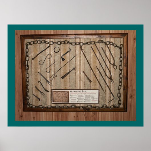 Ye old Blacksmith Tools of the trade Poster (Voorkant)