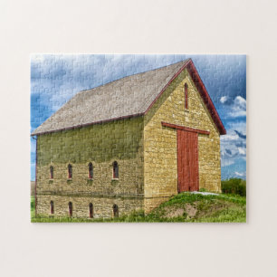 Ye Old Boerderij Barn Nebraska. Legpuzzel