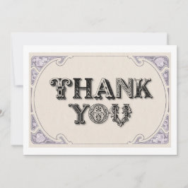 YE OLD FONT BEDANKKAART