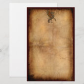 Ye Old Medieval Dragon Design Briefpapier (Voorkant / Achterkant)