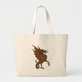 Ye Old Medieval Dragon Design Grote Tote Bag (Voorkant)