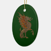 Ye Old Medieval Dragon Design Keramisch Ornament (Links)