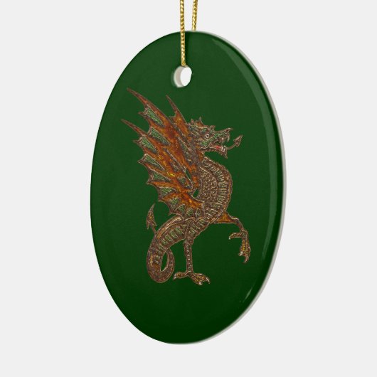 Ye Old Medieval Dragon Design Keramisch Ornament (Links)