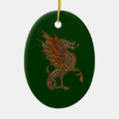 Ye Old Medieval Dragon Design Keramisch Ornament (Voorkant)