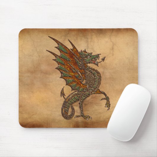 Ye Old Medieval Dragon Design Muismat (Met muis)