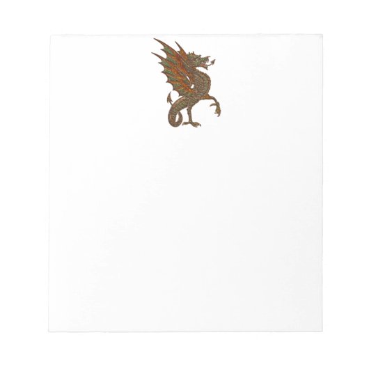 Ye Old Medieval Dragon Design Notitieblok (Voorkant)