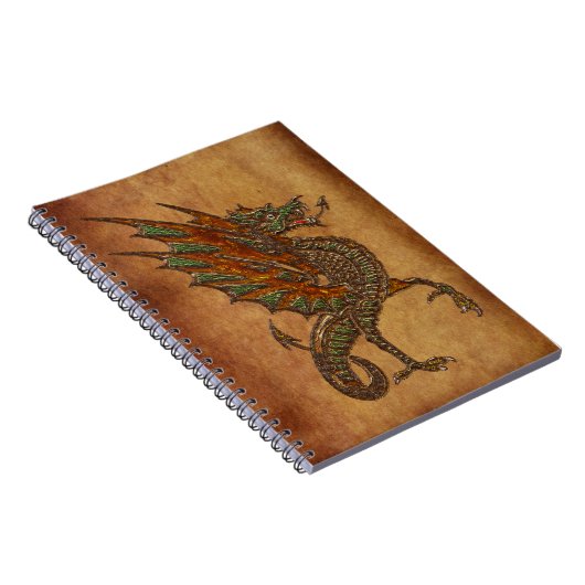 Ye Old Medieval Dragon Design Notitieboek (Rechterzijde)