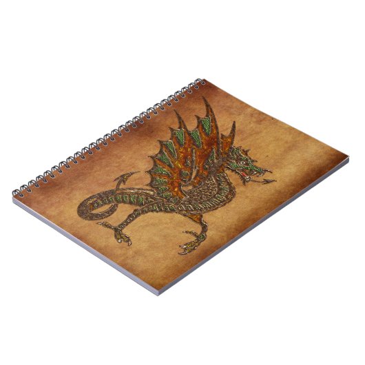 Ye Old Medieval Dragon Design Notitieboek (Linkerzijde)
