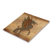 Ye Old Medieval Dragon Design Tegeltje (Zijkant)