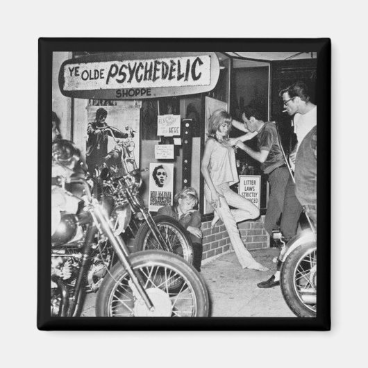 Ye Old Psychedelic Shoppe, Retro, Bikers, , Magneet (Voorkant)