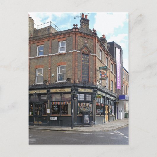 Ye Old Roos and Crown, Greenwich, Londen, Verenigd Briefkaart (Voorkant)