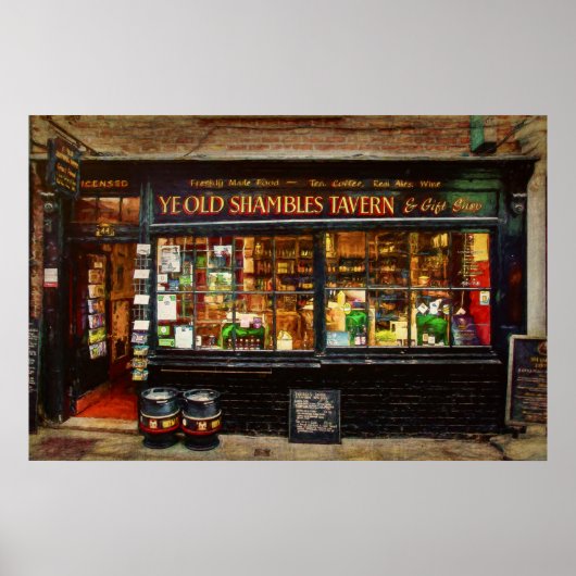 Ye Old Shambles Tavern Poster (Voorkant)
