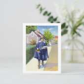 Ye Old Town Crier Ringing Bell Briefkaart (Staand voorkant)