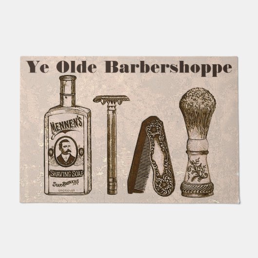 Ye Olde Barbershoppe Deurmat (Voorkant)