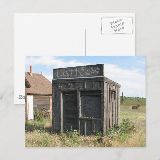 Ye Olde Latte Shoppe Briefkaart (Voorkant / Achterkant)