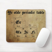 ye olde periodieke tafelmousepad muismat (Met muis)