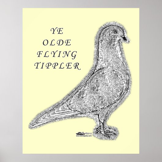 Ye Olde Tippler Pigeon Poster (Voorkant)