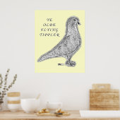 Ye Olde Tippler Pigeon Poster (Keuken)