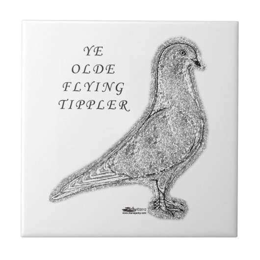 Ye Olde Tippler Pigeon Tegeltje (Voorkant)