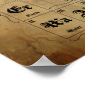 Ye oud periodiek systeem poster (Hoek)