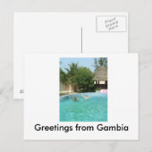 Yeaaah, Groeten uit Gambia Briefkaart (Voorkant / Achterkant)
