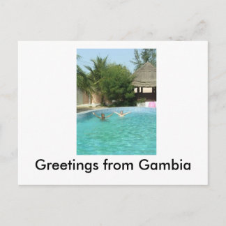 Yeaaah, Groeten uit Gambia Briefkaart