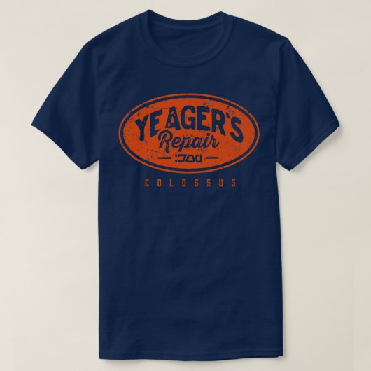 Yeagers Reparatie Shop T-shirt (Design voorkant)