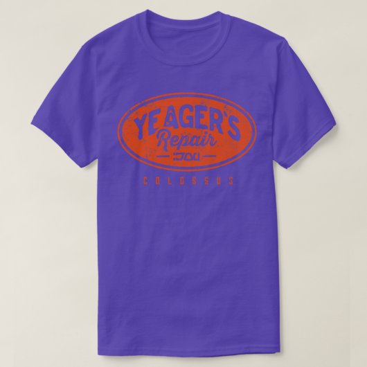 Yeagers Reparatie Shop T-shirt (Design voorkant)