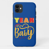 YEAH BABY grappige typografische Case-Mate iPhone Case (Achterkant)