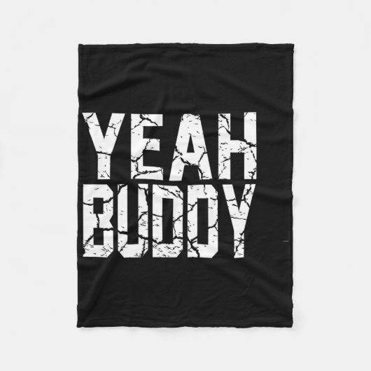 Yeah Buddy Light Weight Bodybuilder Bodybuilding W Fleece Deken (Voorkant)