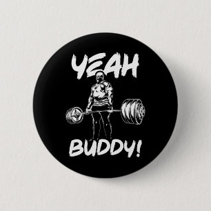 Yeah Buddy - Ronnie Coleman Bodybuilding Gym Motie Ronde Button 5,7 Cm