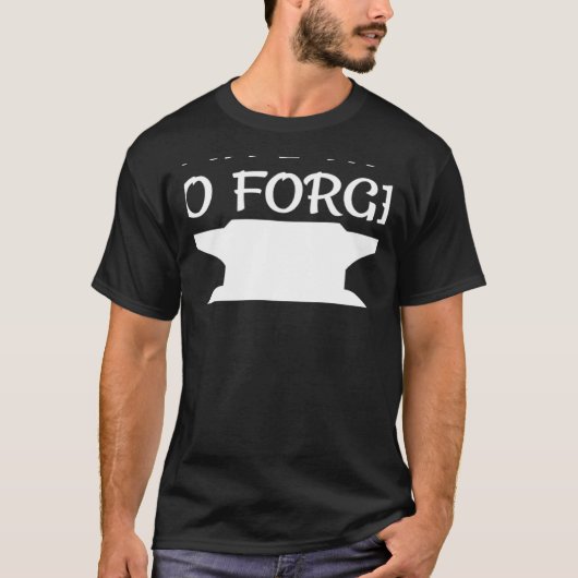 Yeah I Want To Forge  Awesome Blacksmith knife Mak T-shirt (Voorkant)