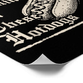 Yeah I'm Goth Gobblin' On These Hot Dogs  Poster (Hoek)